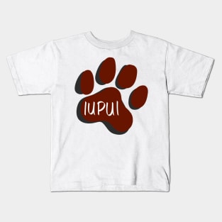 IUPUI Jaguars Paw Print Kids T-Shirt